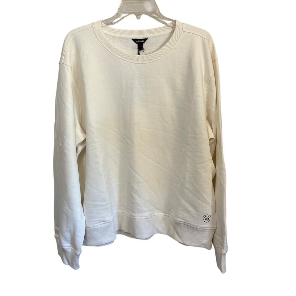 ALLBIRDS R&R Organic Cotton Blend Crewneck Sweatshirt Size XXXL Natural White